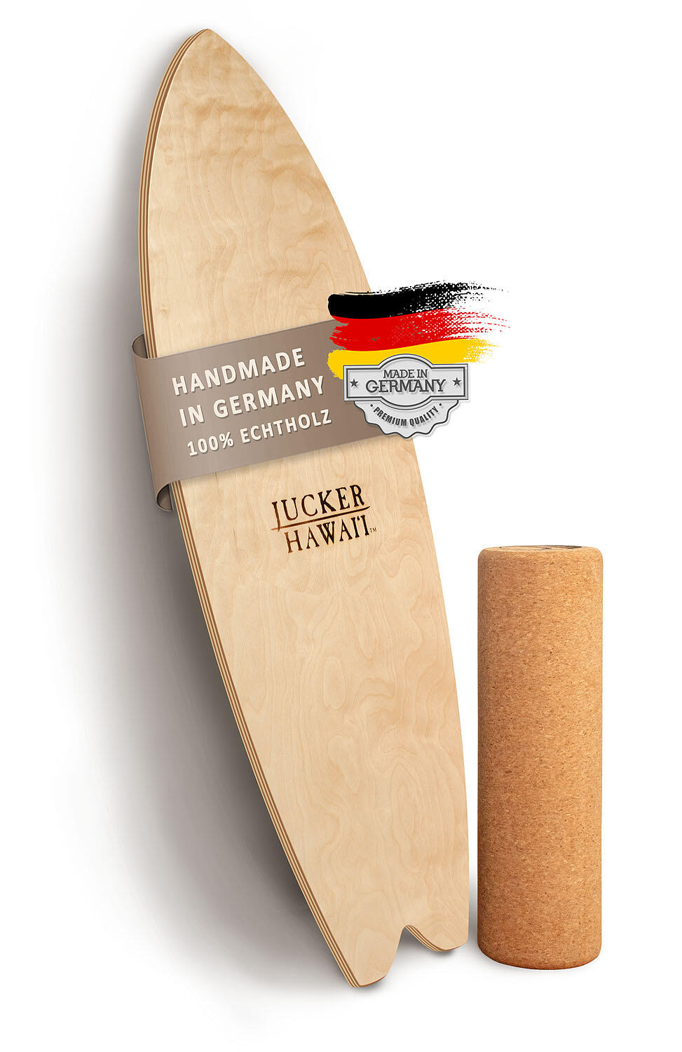 JUCKER HAWAII Balanceboard LOCAL OCEAN | Set inkl. Korkrolle | Gleichgewichtstraining