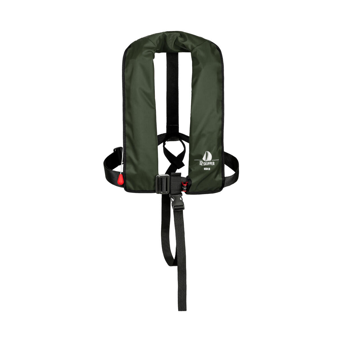 12SKIPPER Automatik-Rettungsweste 165N ISO mit Harness, olive