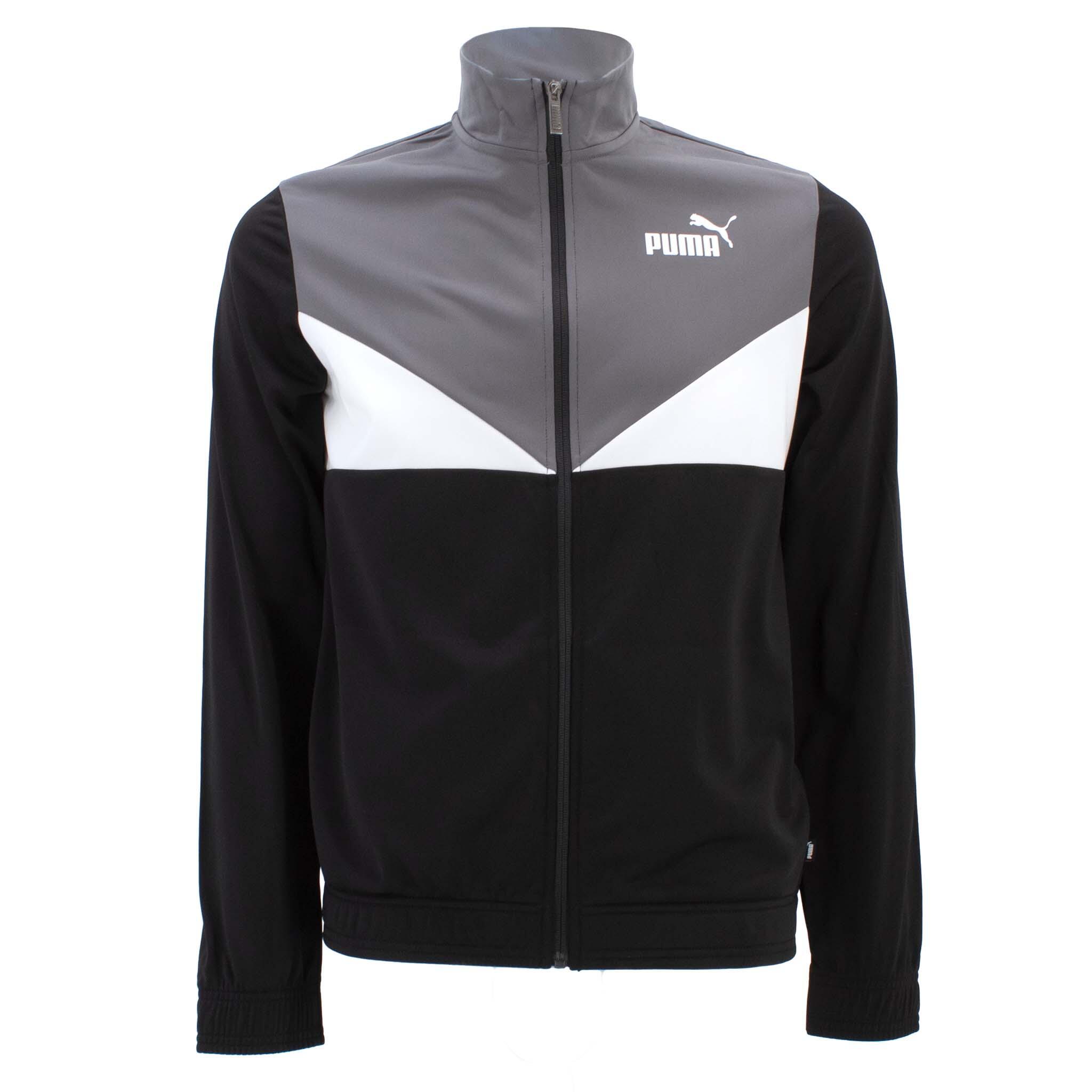 Trainingsanzug Colorblock Poly Suit Kids in Schwarz 5/7