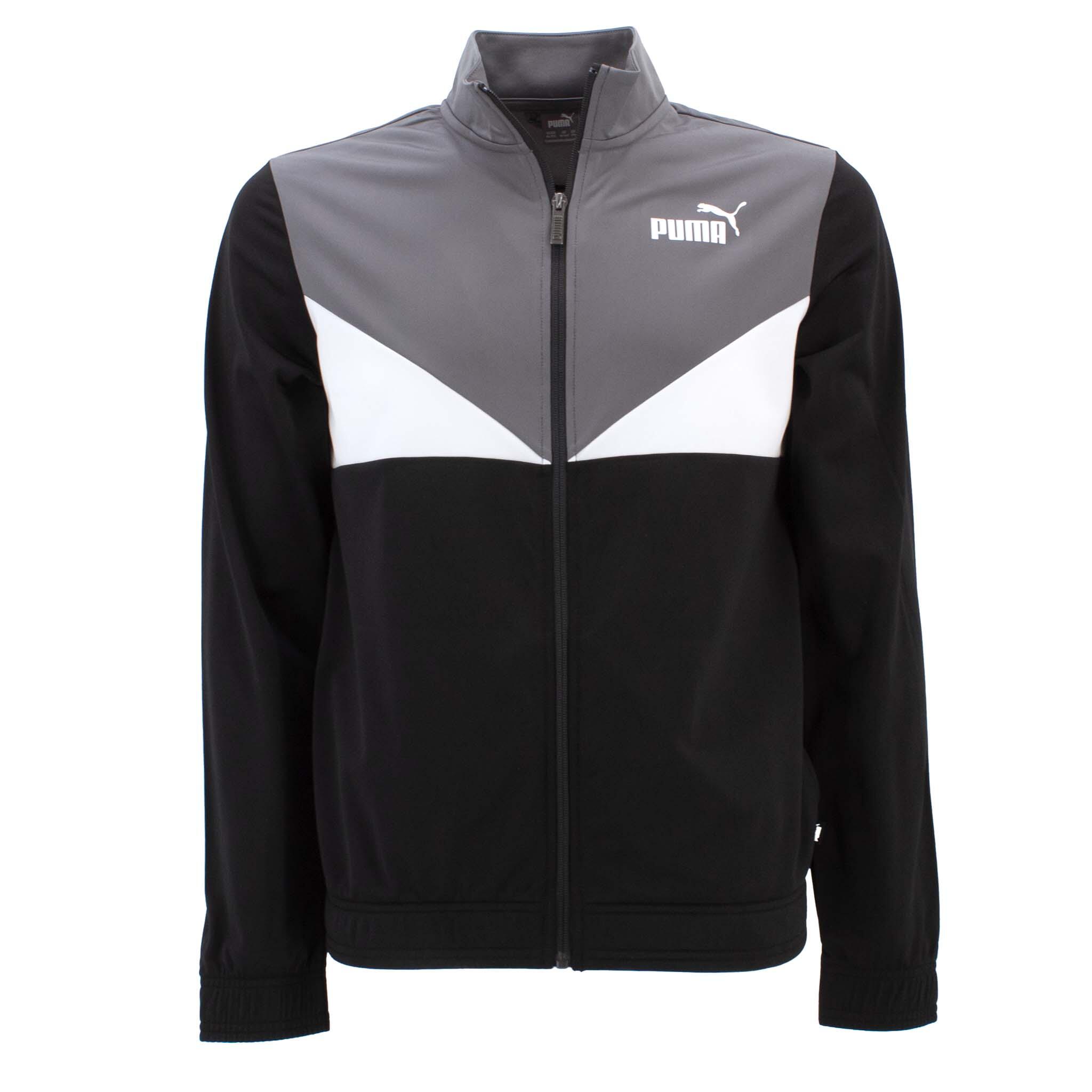 Trainingsanzug Colorblock Poly Suit Kids in Schwarz 2/7