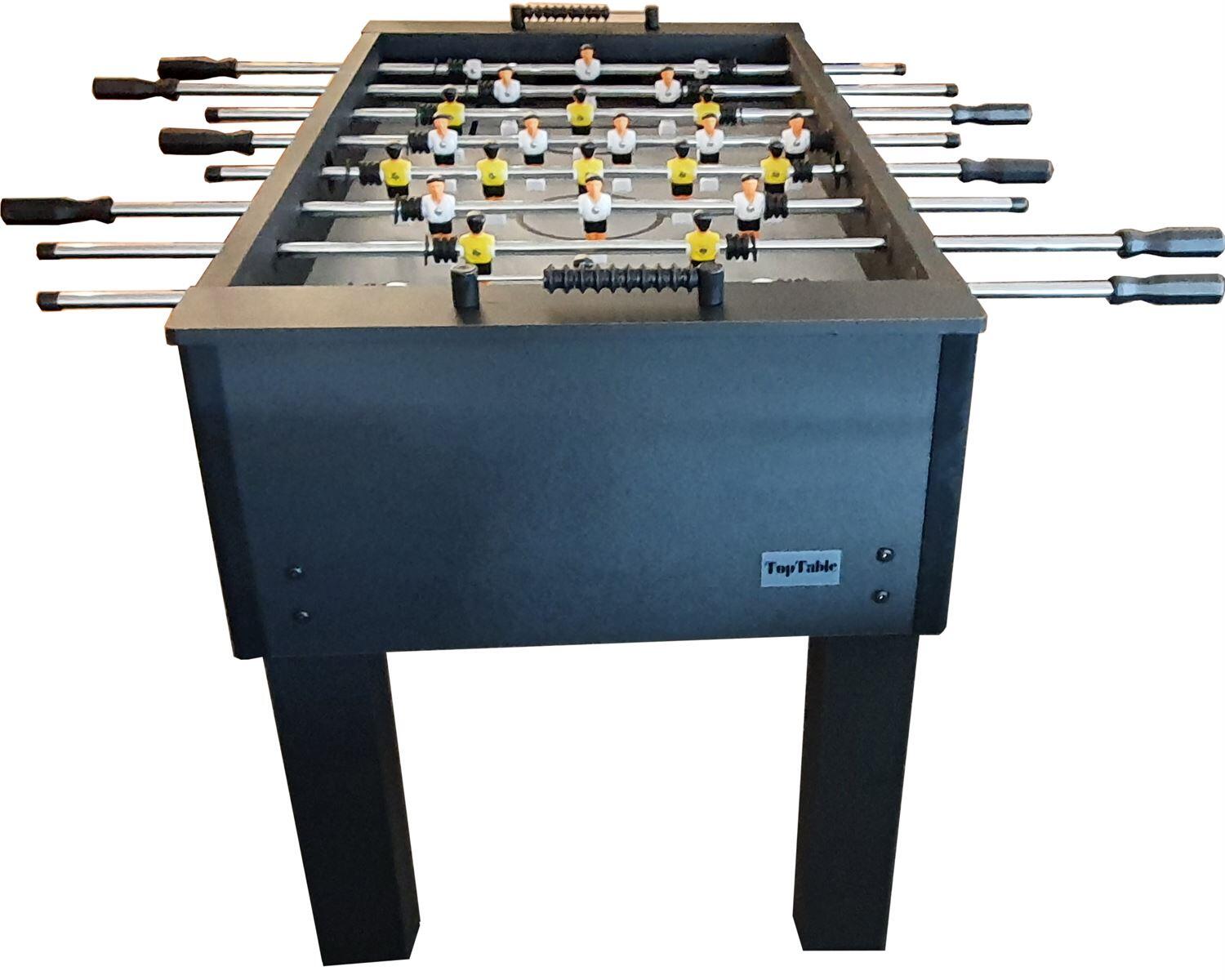 TopTable Competition Black - Voetbaltafel met 16mm Stangen 2/4