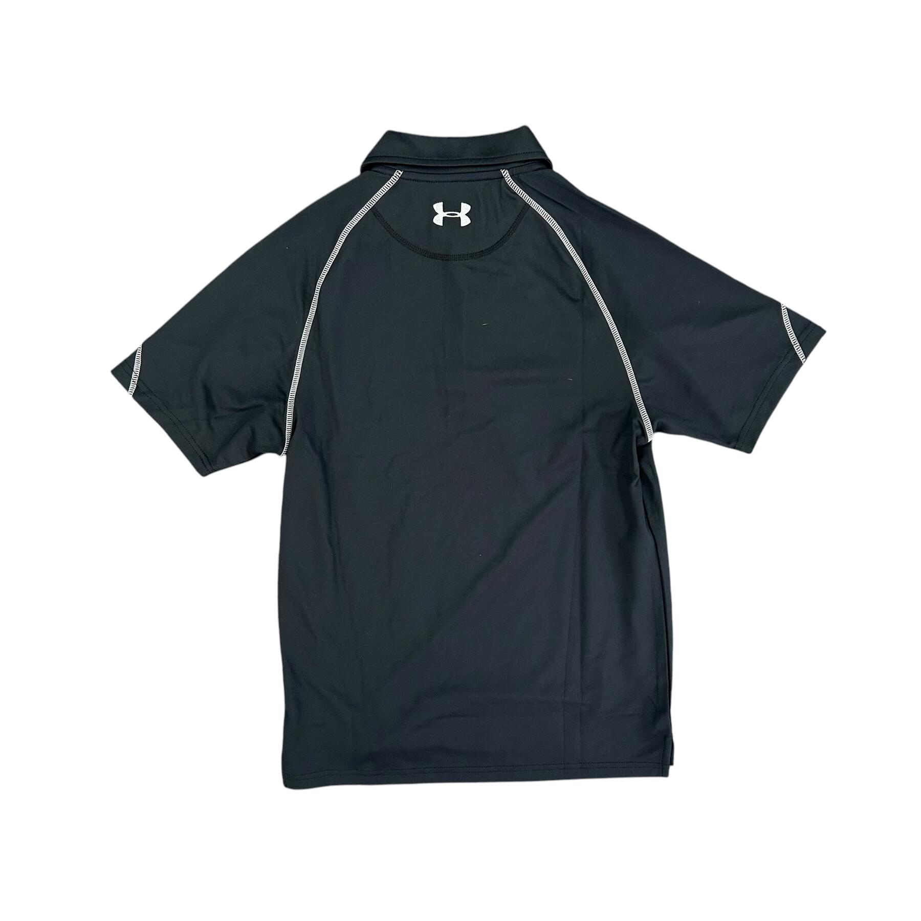 Under Armour Men's Polo Shirt Black Poly Sports Short Sleeve 3/3
