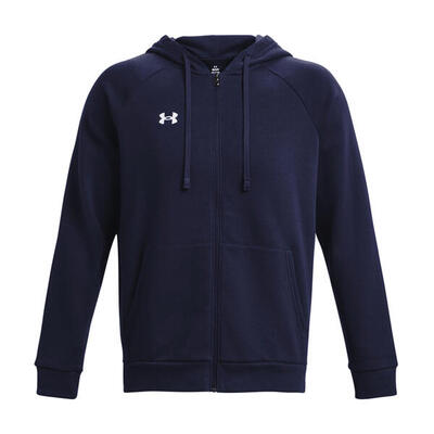 Heren rival fleece full zip hoodie (grijs)