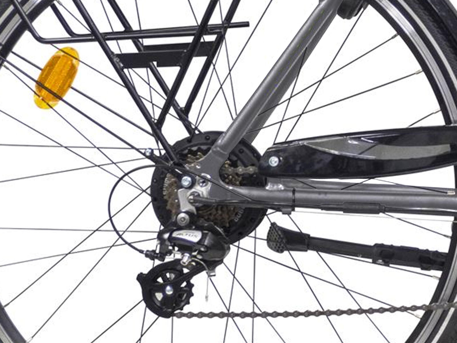 Villette Randonnee elektrische fiets heren 13 Ah grijs 2/3