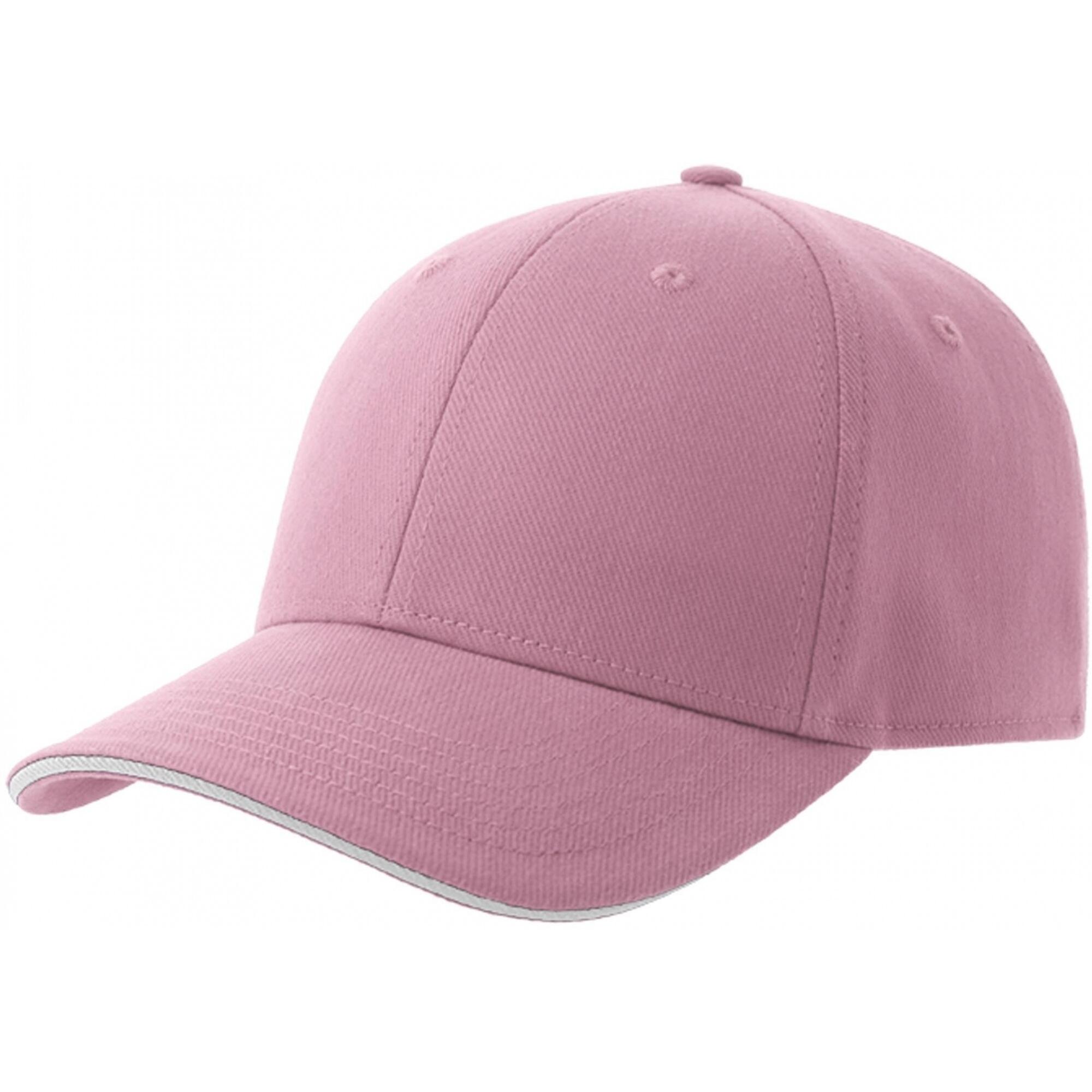 ATLANTIS Unisex Adult Liberty Sandwich 6 Panel Cap (Pink/White)