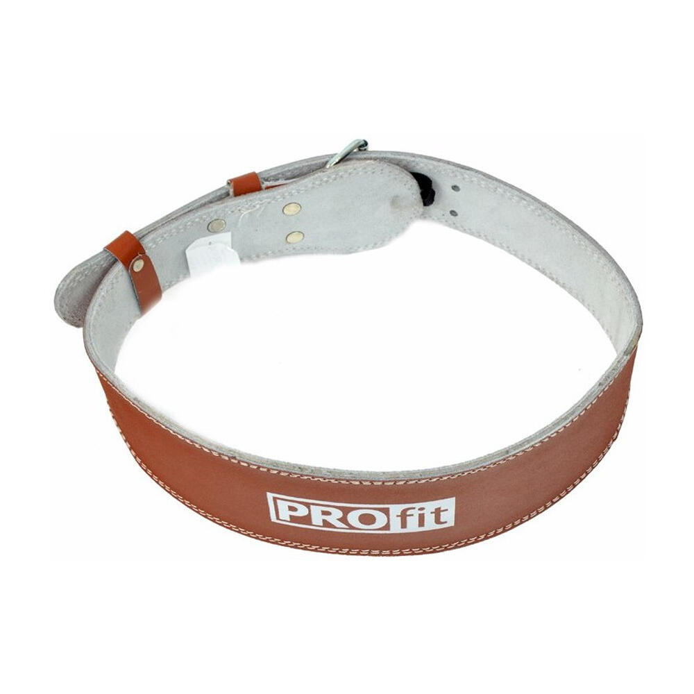 PROFIT Logo Pelle Cintura Pesi ProFit Marrone