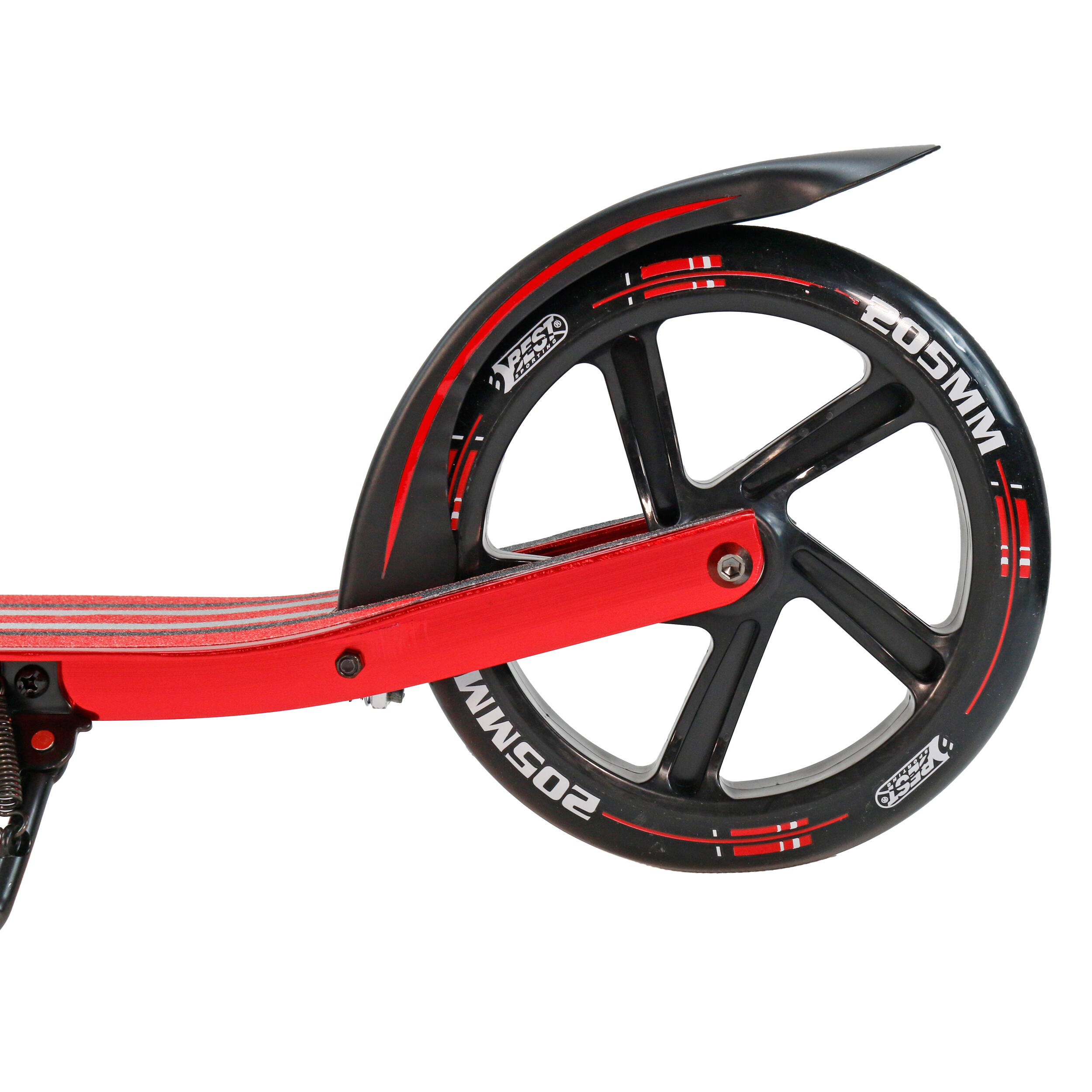 Best Sporting 30478 Scooter 205 Schwarz / Rot mit Tragegriff 4/7