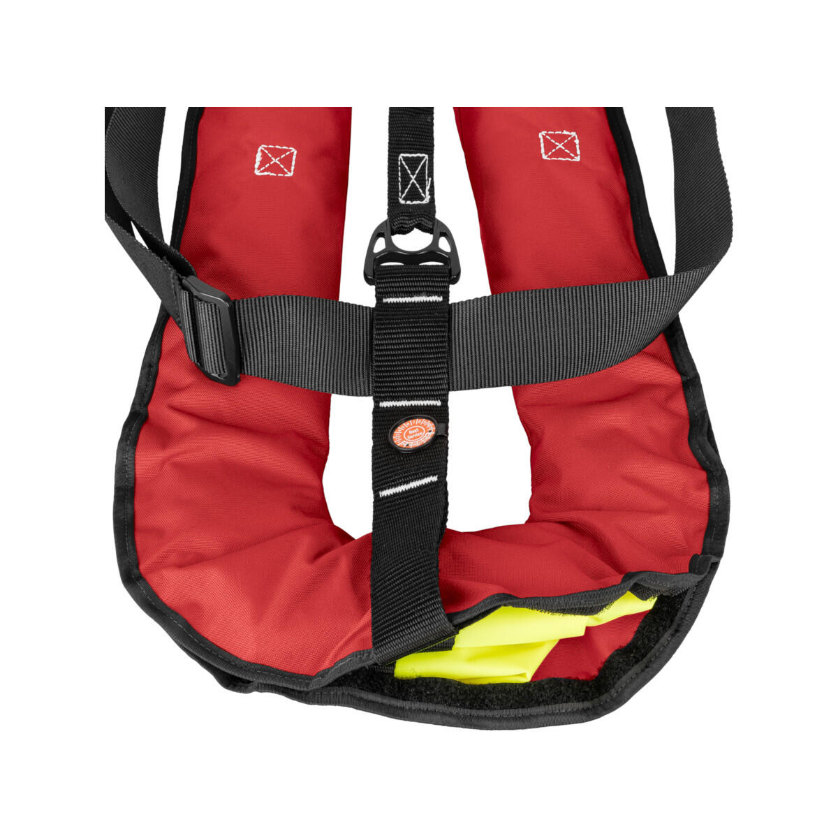 gilet de sauvetage automatique 300N ISO avec harnais - rouge 4/7