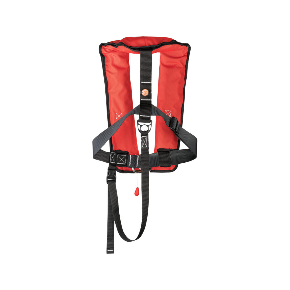gilet de sauvetage automatique 300N ISO avec harnais - rouge 2/7
