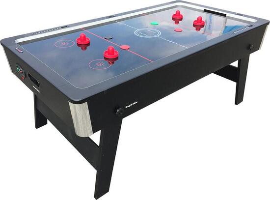 TopTable Foldy-Carbon Black/Grey 6,5ft - Gemakkelijk Opklapbare Airhockey