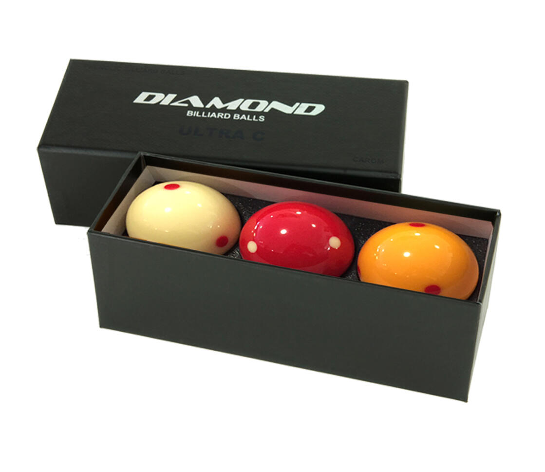 CHAMPION BILJARDS Diamond Ultra-C Dynamic w/dots 61.5mm Phenolic Billiard Balls