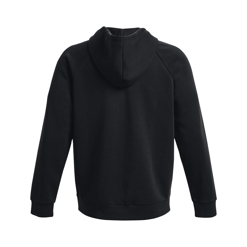 Felpa Con Cappuccio E Zip Intera Uomo Under Armour Rival Nero 2/7