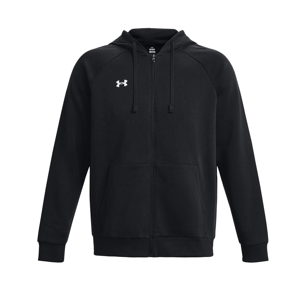 Mens Rival Fleece Full Zip Hoodie (Black)