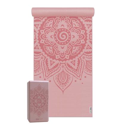 Yoga Set Starter Spiral Mandala One Yoga Rosa Rutschfest YOGISTAR