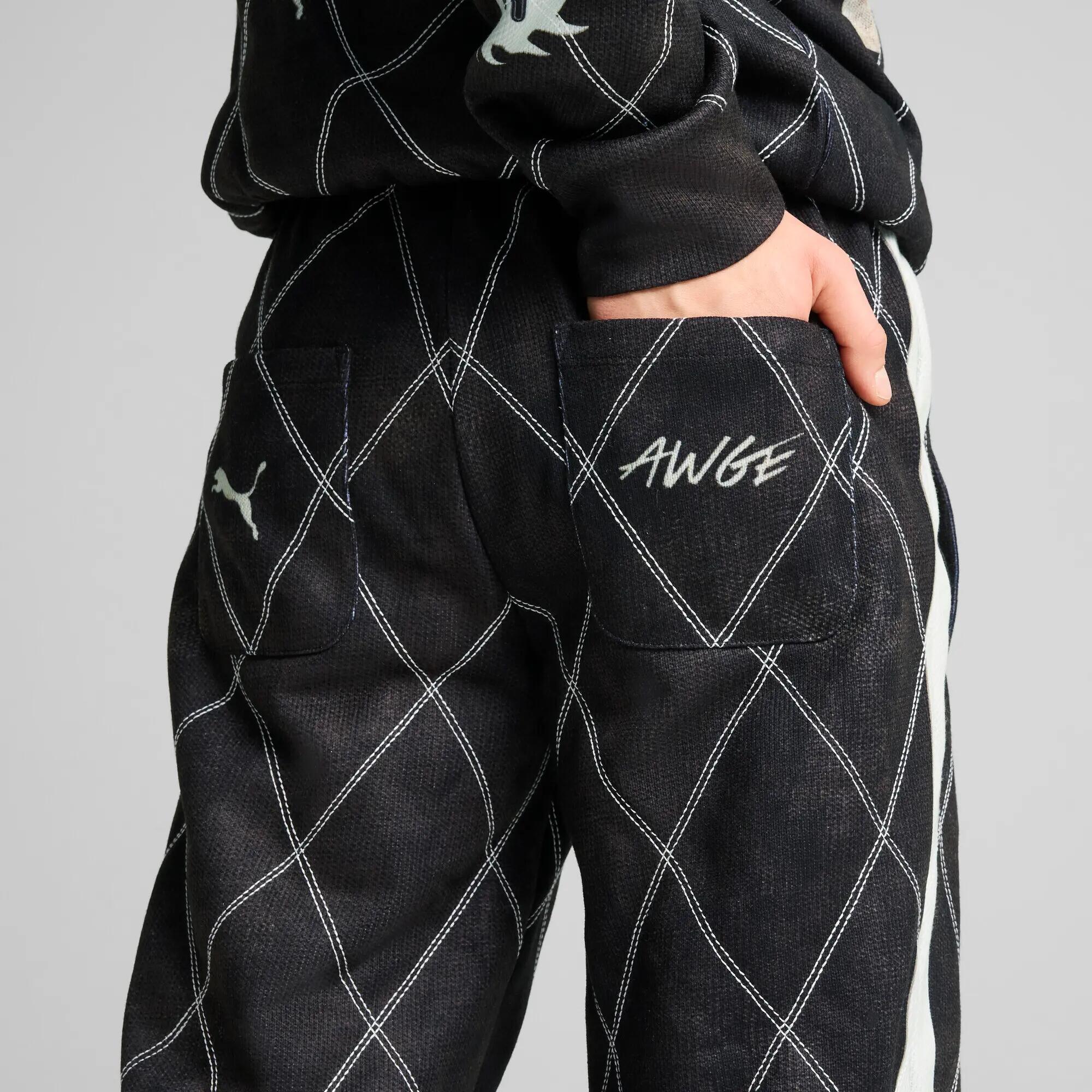 Kalhoty Puma X Aap Rocky Distressed Sweat Pant, Černá, Pánské 6/7