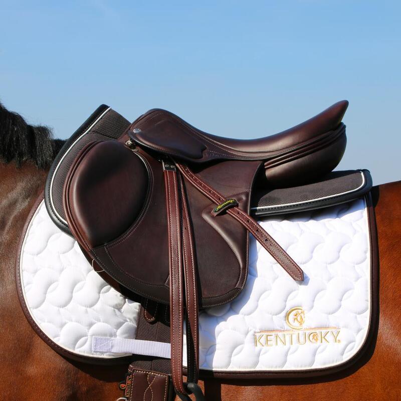 Kentucky Zadeldek Logo Wit -
