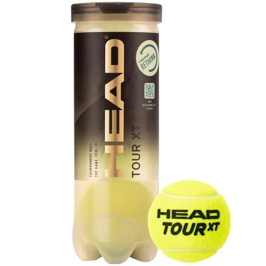 Palline Da Tennis Misura Confezione 3 Head Tour XT Giallo