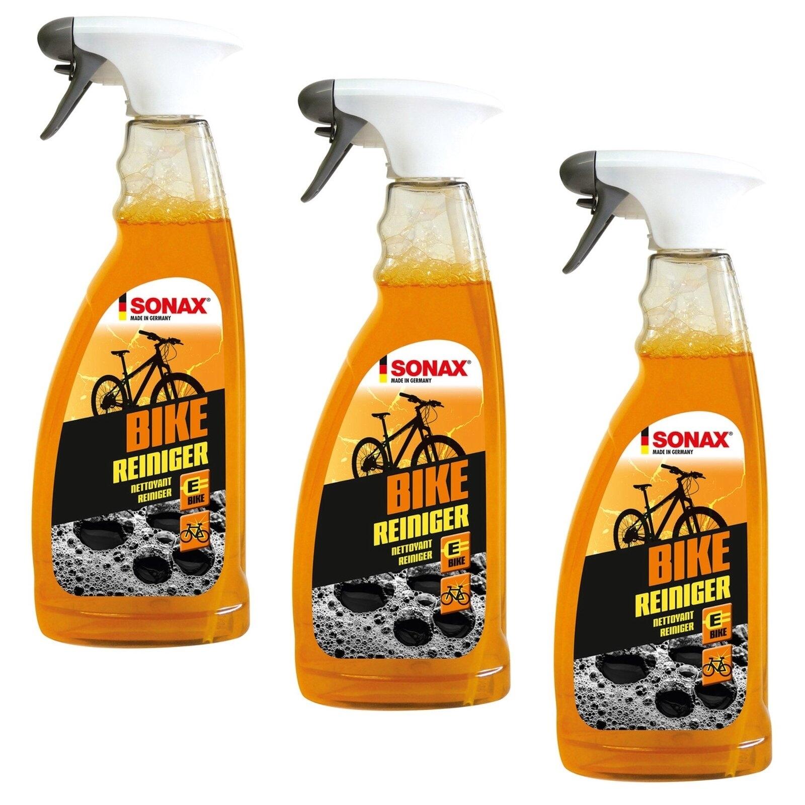 SONAX Sonax Bike Fahrrad Reiniger Sprühflasche 3x 750 ml