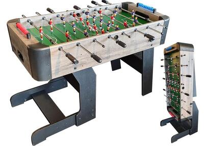 Tischfußball Score Fold-Up Holz - Klappbarer Fußballtisch mit 13 mm Stangen