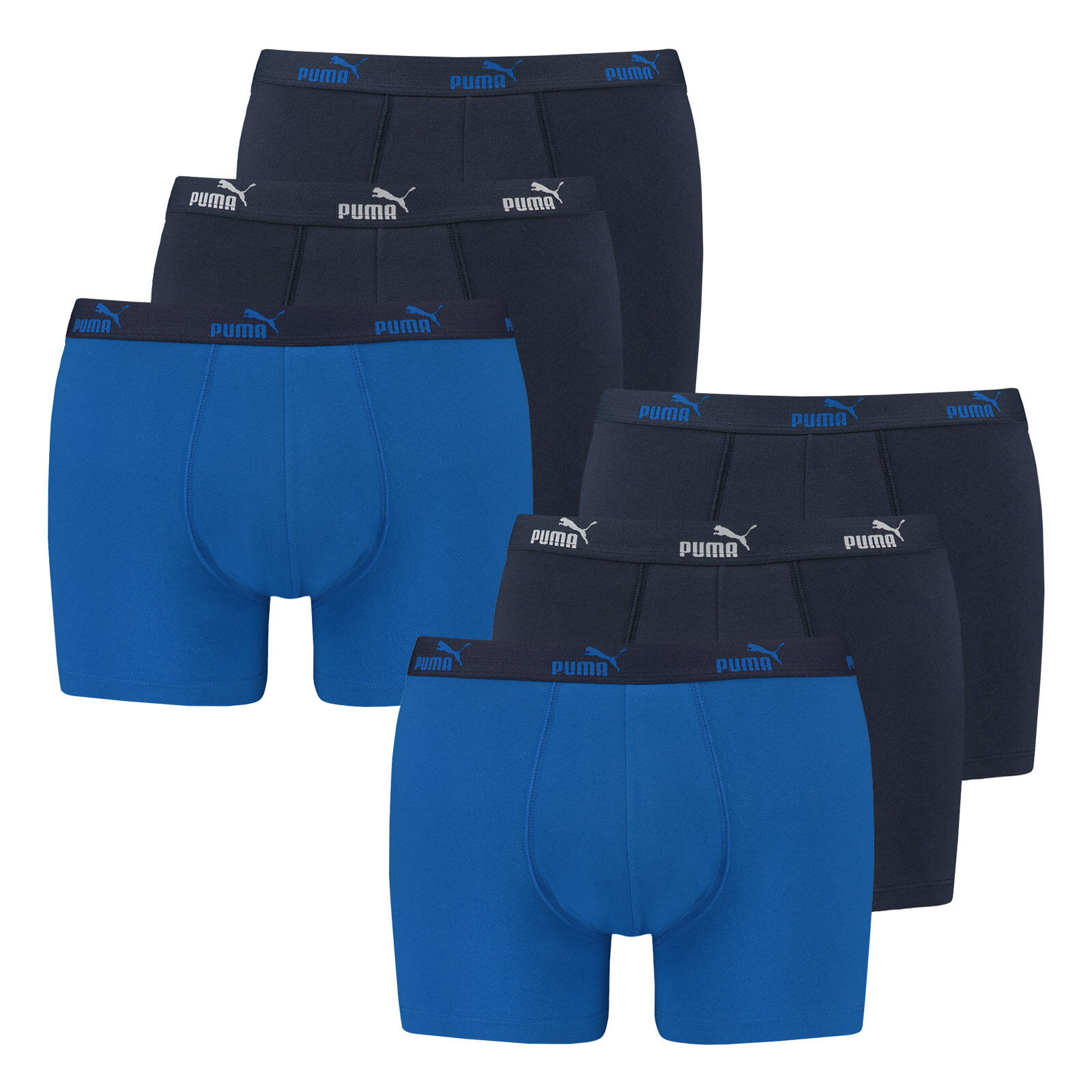 PUMA Boxershorts 6er Pack weich atmungsaktiv sportlich Herren - Promo Boxer