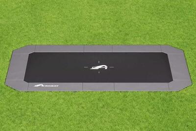 Trampoline rechthoekig akrobat primus plus antraciet 520 x 305 cm