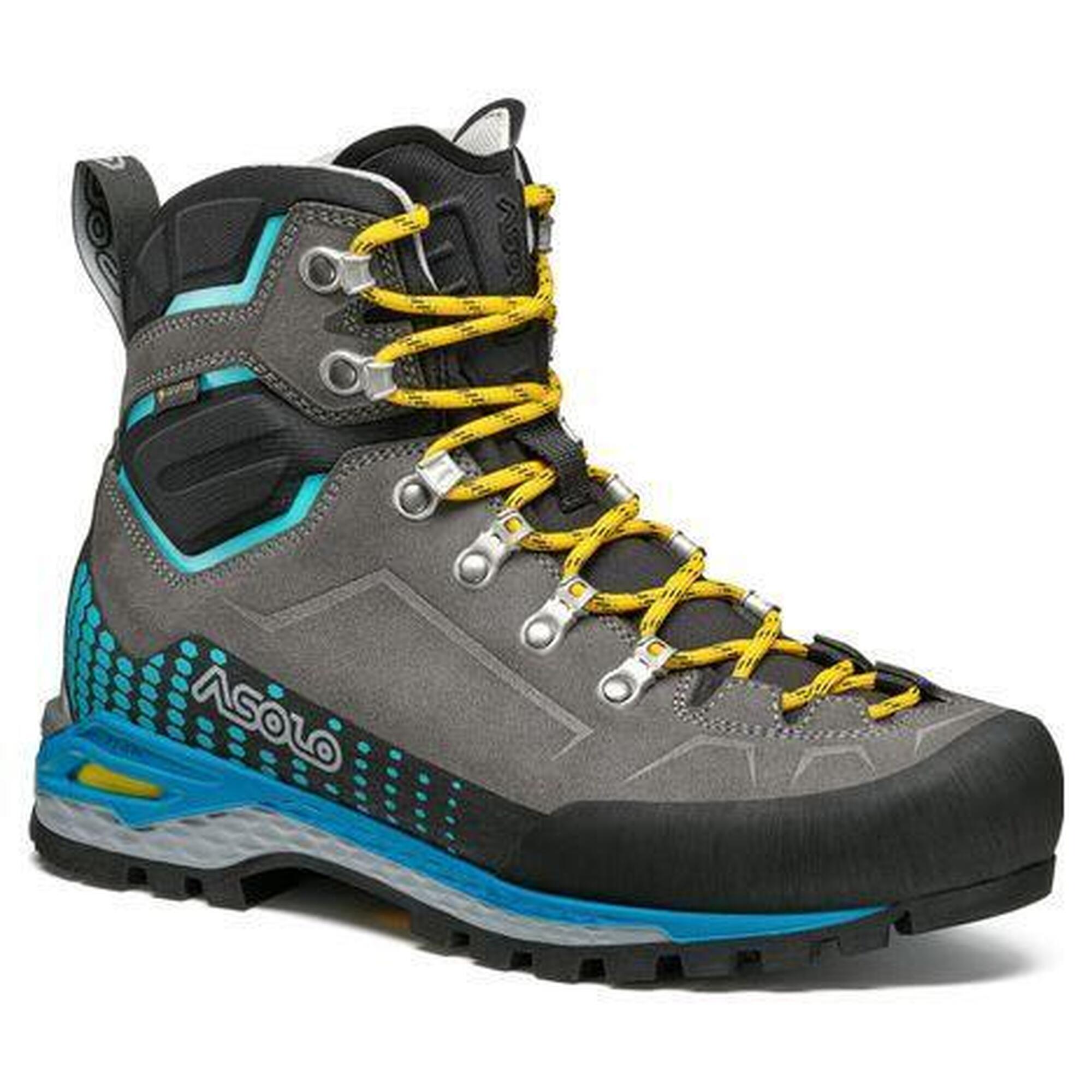 Asolo - Chaussures De Randonnée Femme Asolo Freney Evo Lth Gv Gris/bleu - Chaussures De Sport - Bleu|gris|jaune - 40 - Decathlon