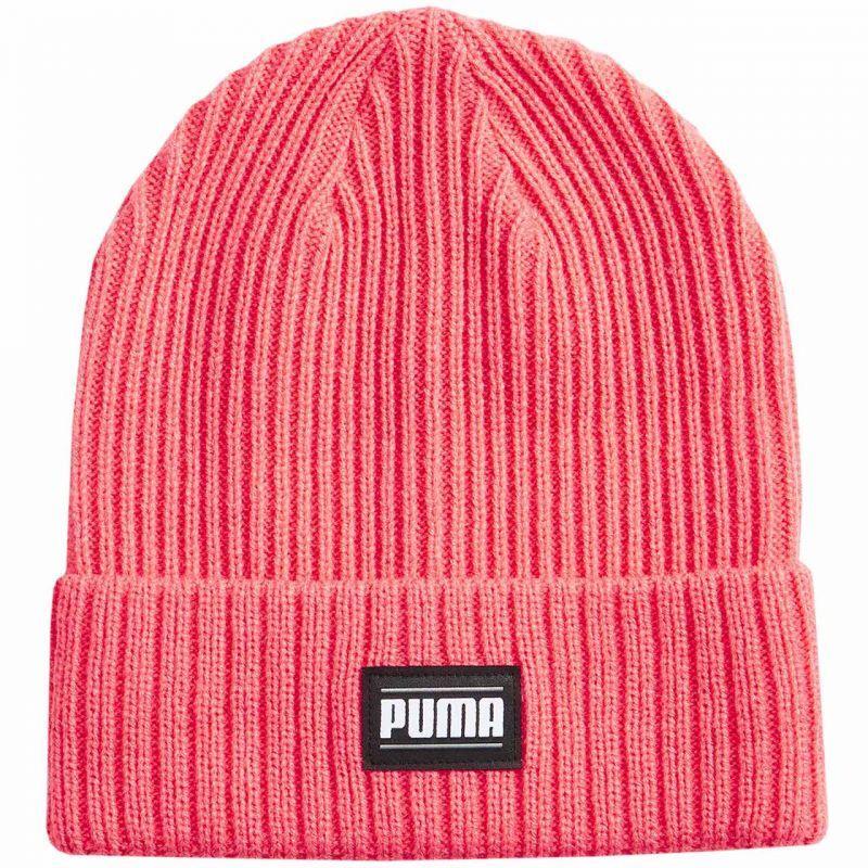 PUMA Klassieke geribde omgeslagen muts voor volwassenen (Roze)