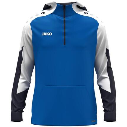 Jako Dynamic Hooded Half Zip Homme - Marine / Blanc / Menthe