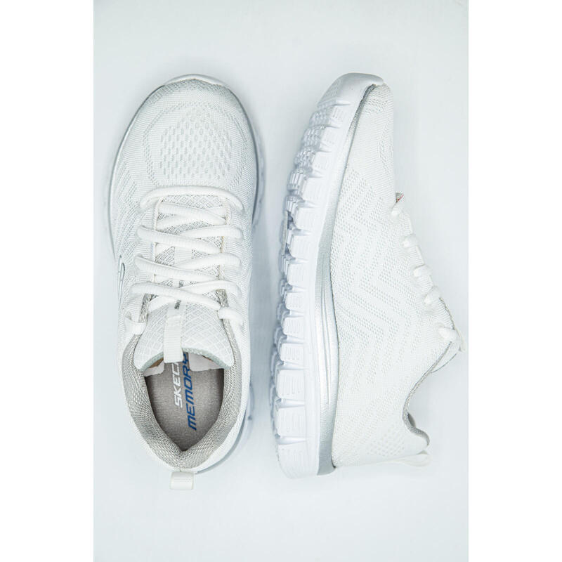 Pantofi sport femei Skechers Get Connected, Alb