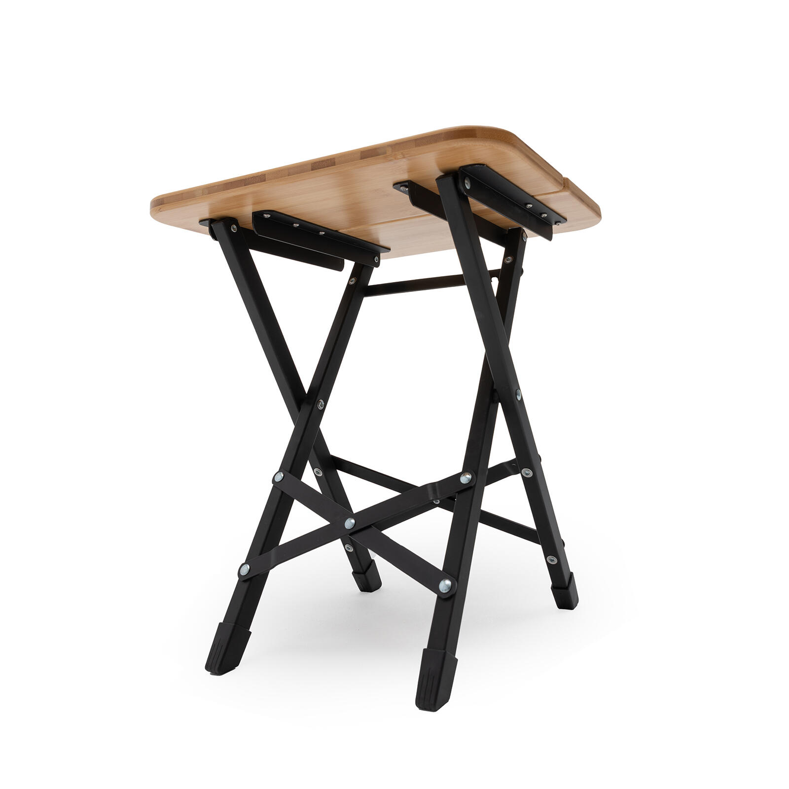 Lot de 2 tabourets de camping pliables en bambou Tabouret pliant 4/7