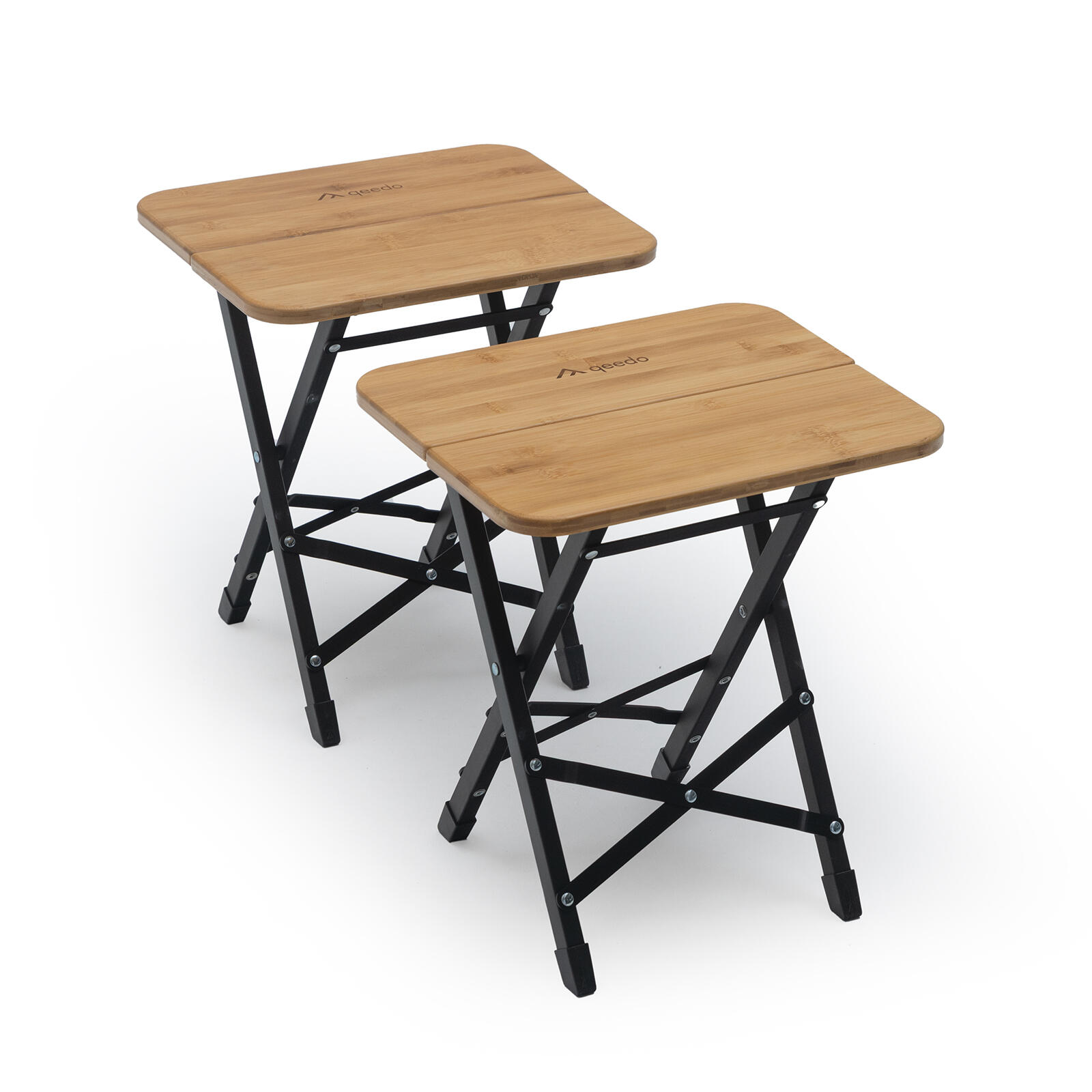 2er Set Campinghocker klappbar Bambus Klapphocker hohe Belastbarkeit |  Decathlon