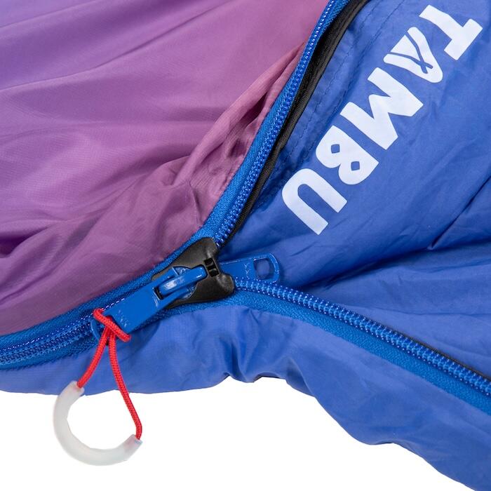TAMBU | Sacco a pelo a mummia | SANGU 600 gr | Blu/Rosso 5/7