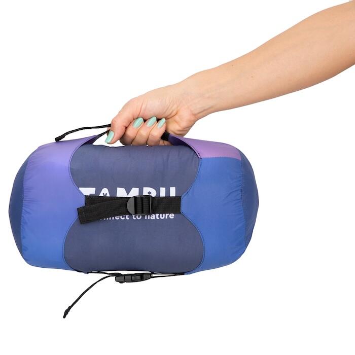 TAMBU | Sacco a pelo a mummia | SANGU 600 gr | Blu/Rosso 6/7