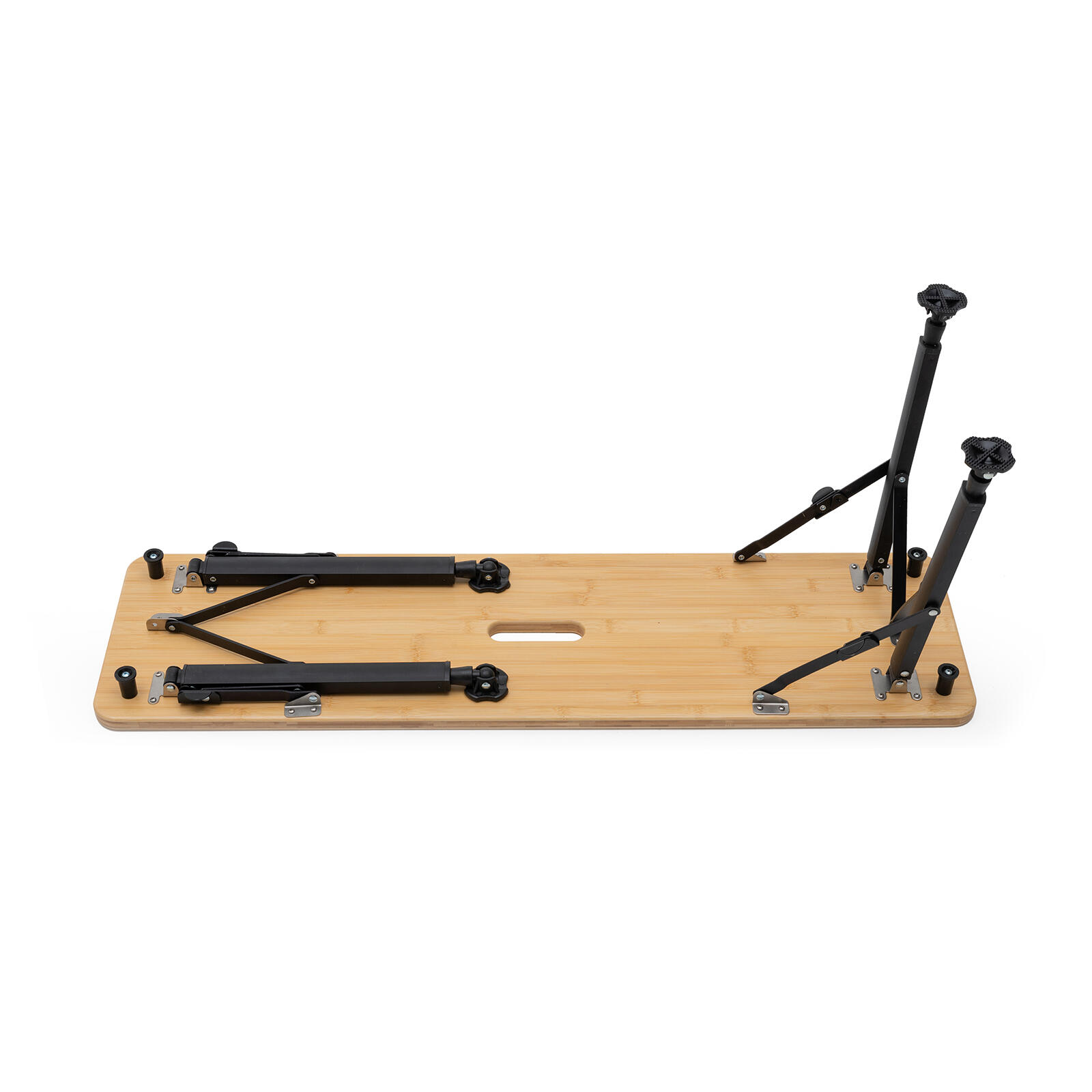 Set de 2 bancs de camping pliables Bambou Banc pliant grande capacité de charge 6/7