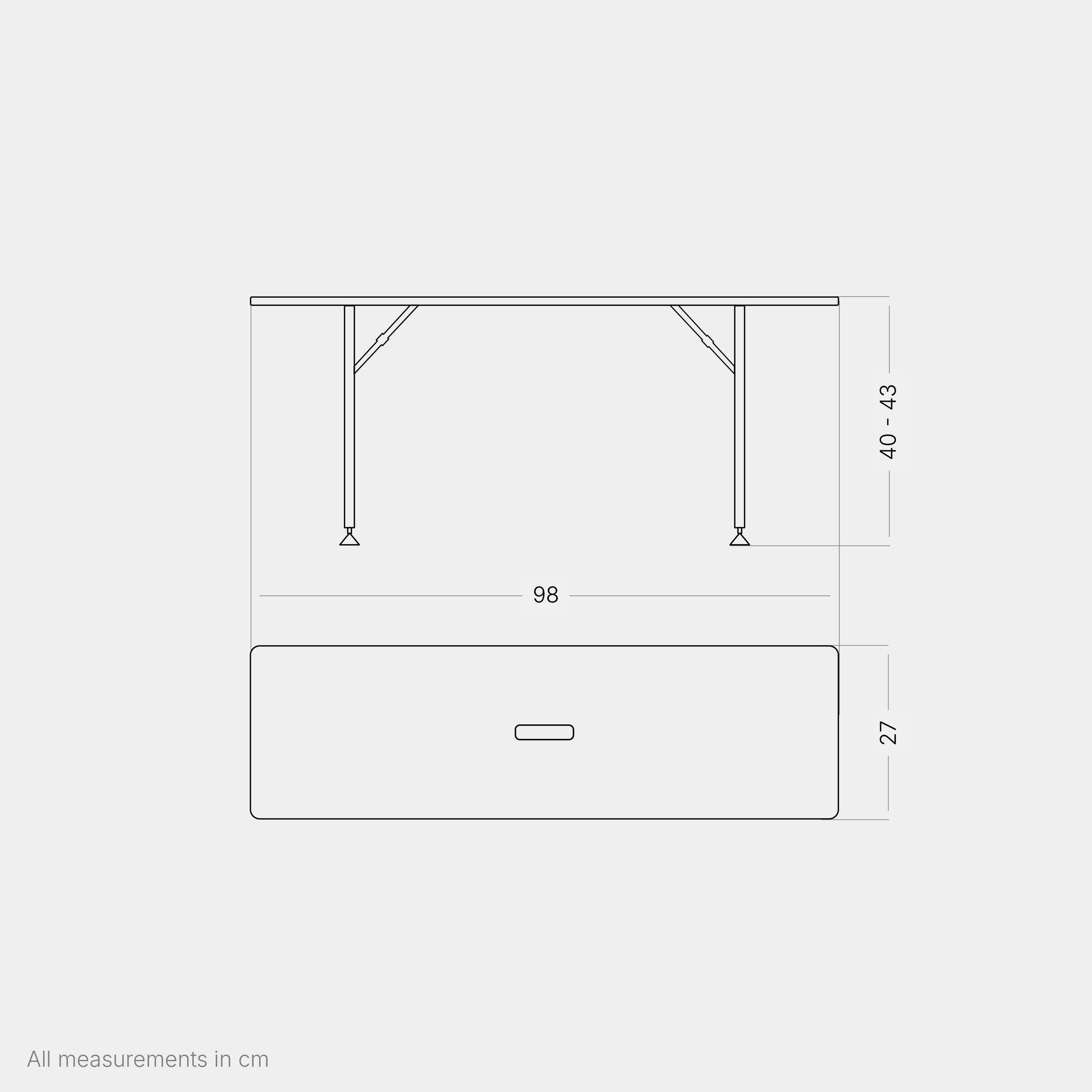 Set de 2 bancs de camping pliables Bambou Banc pliant grande capacité de charge 2/7