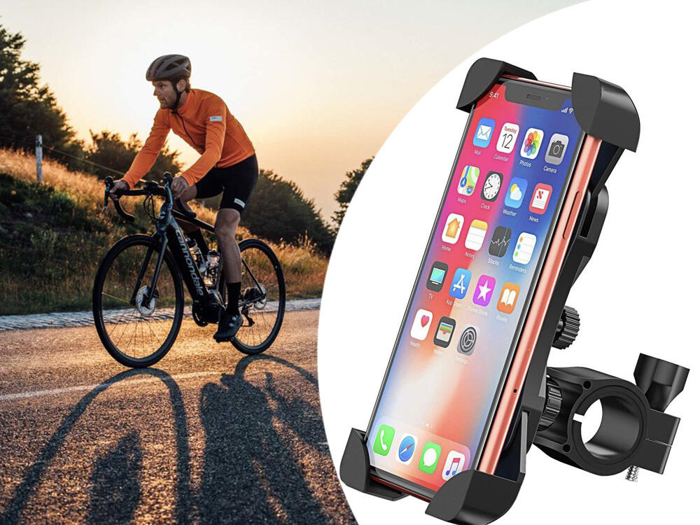 Telefoonhouder Fiets Zwart Universeel 6/7