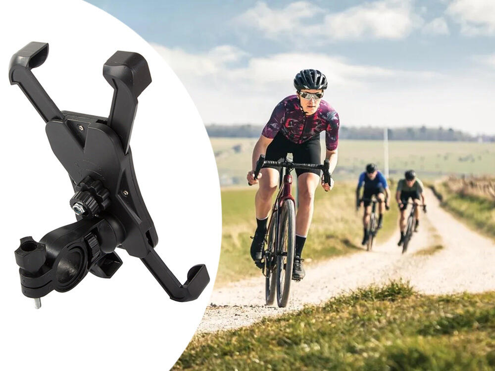 Telefoonhouder Fiets Zwart Universeel 2/7