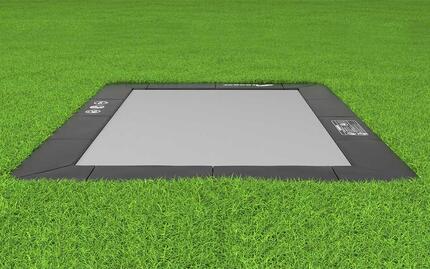 Flat to the ground Trampoline Rechthoekig Akrobat Primus Black 380 x 250 cm