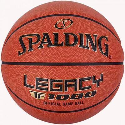 Tf1000 legacy logo leren gebonden basketbal (bruin)