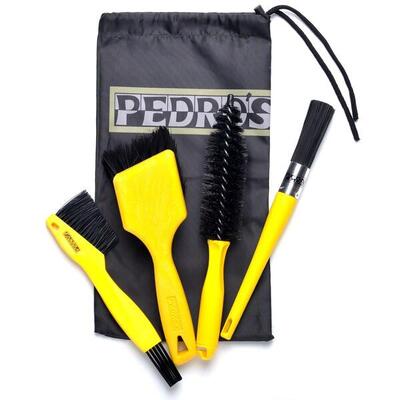 Pedro's Reinigungsbürstenset Pro Brush Kit. Gelb
