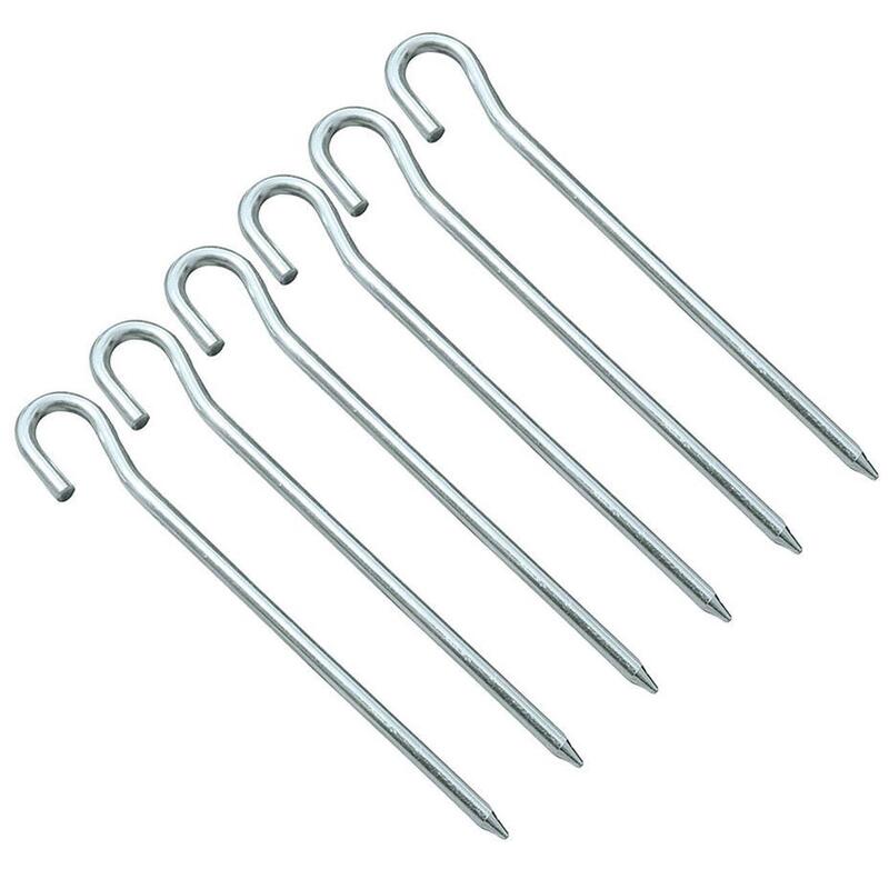 Estacas para Tienda de Campaña Pack de 6 Plateado