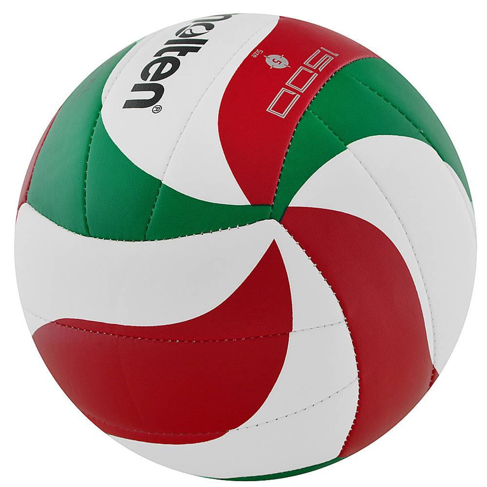 Ballon De Volleyball V5M1500 (Blanc / Vert / Rouge) Taille 5 2/7