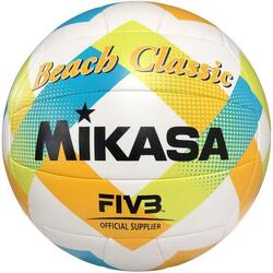 Ballon De Volleyball BEACH CLASSIC BV543CVXA (Blanc / Bleu / Jaune)