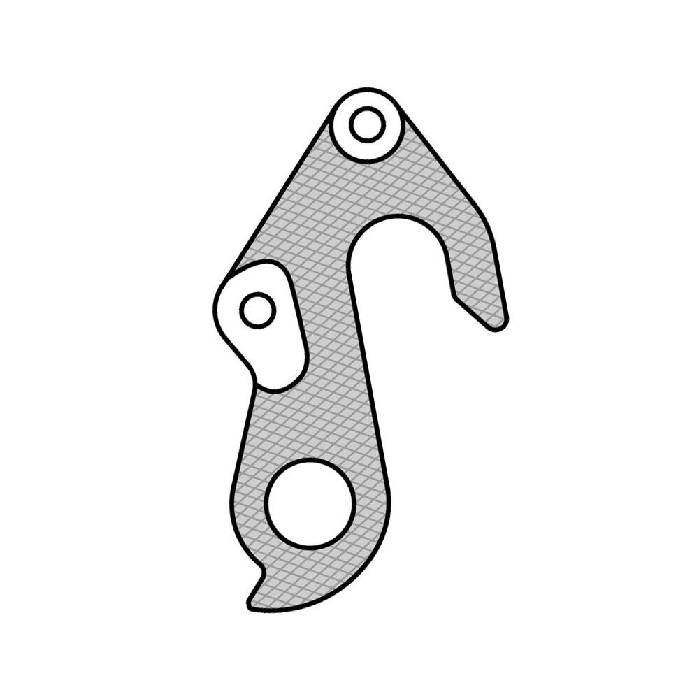 Gancio del deragliatore posteriore destro Union gh-216 5/6