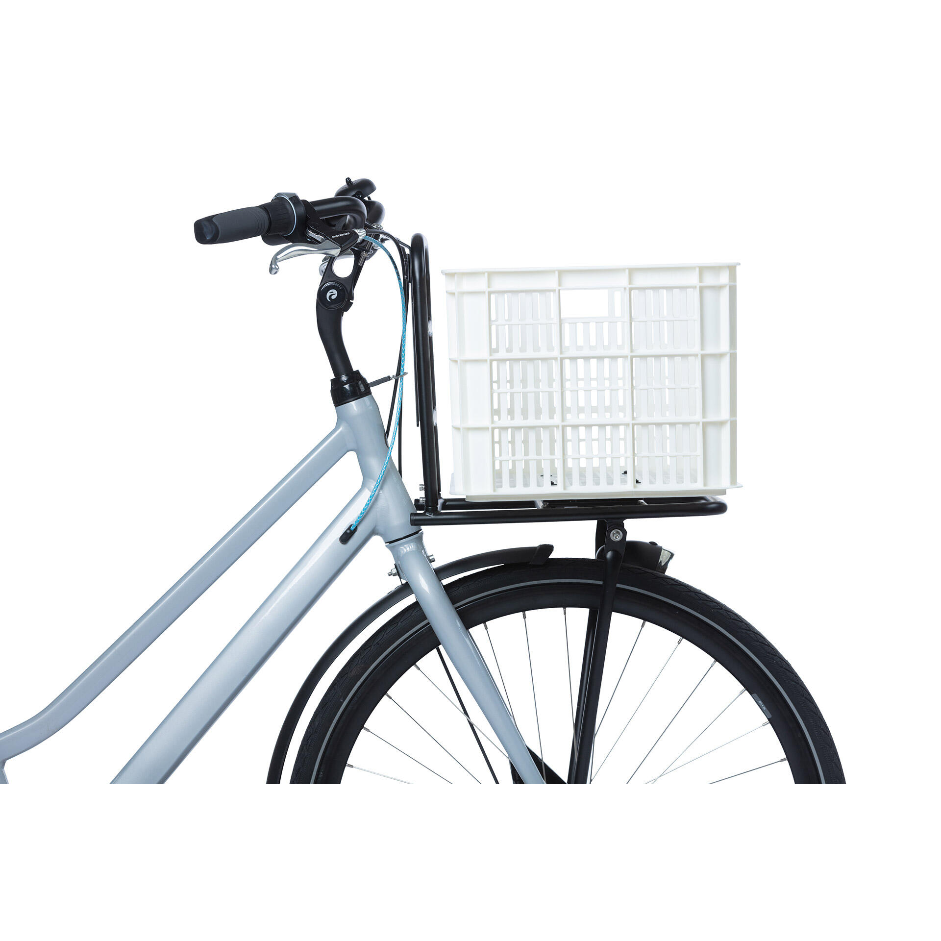 Basil Crate de Vélo L - Grand - 40 Litres - Blanc 4/6
