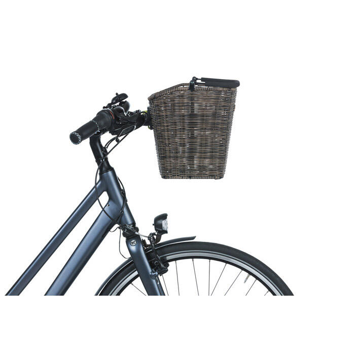 Przedni kosz rowerowy Bremen „Rattan Look BE/KF naturalny”