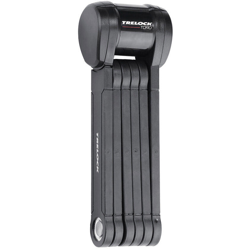 Antivol Pliant Trelock ZF 480 X-Move – Barres En Acier Trempé, Longueur 100 Cm, Tête De Serrure Rotative 360°, Clé Réversible, Pour Homme, Noir