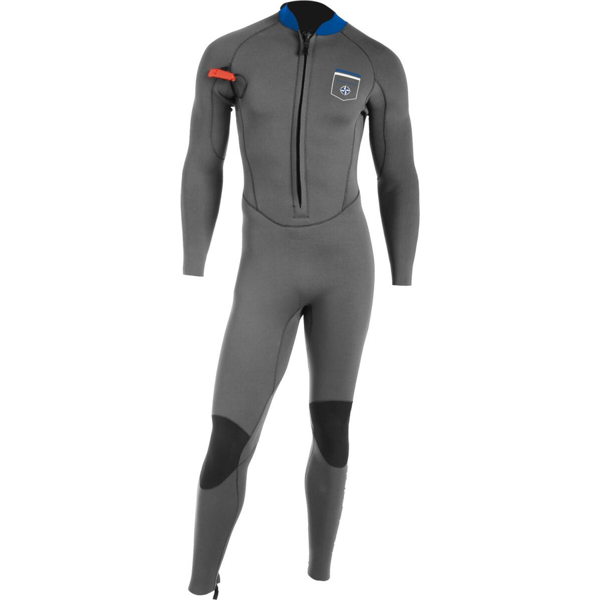Ocean Step - 3/2 Optimizer Dual Zip - Combinaison Longe Cote Homme - Combinaison Néoprène - Gris - 38 S - Decathlon