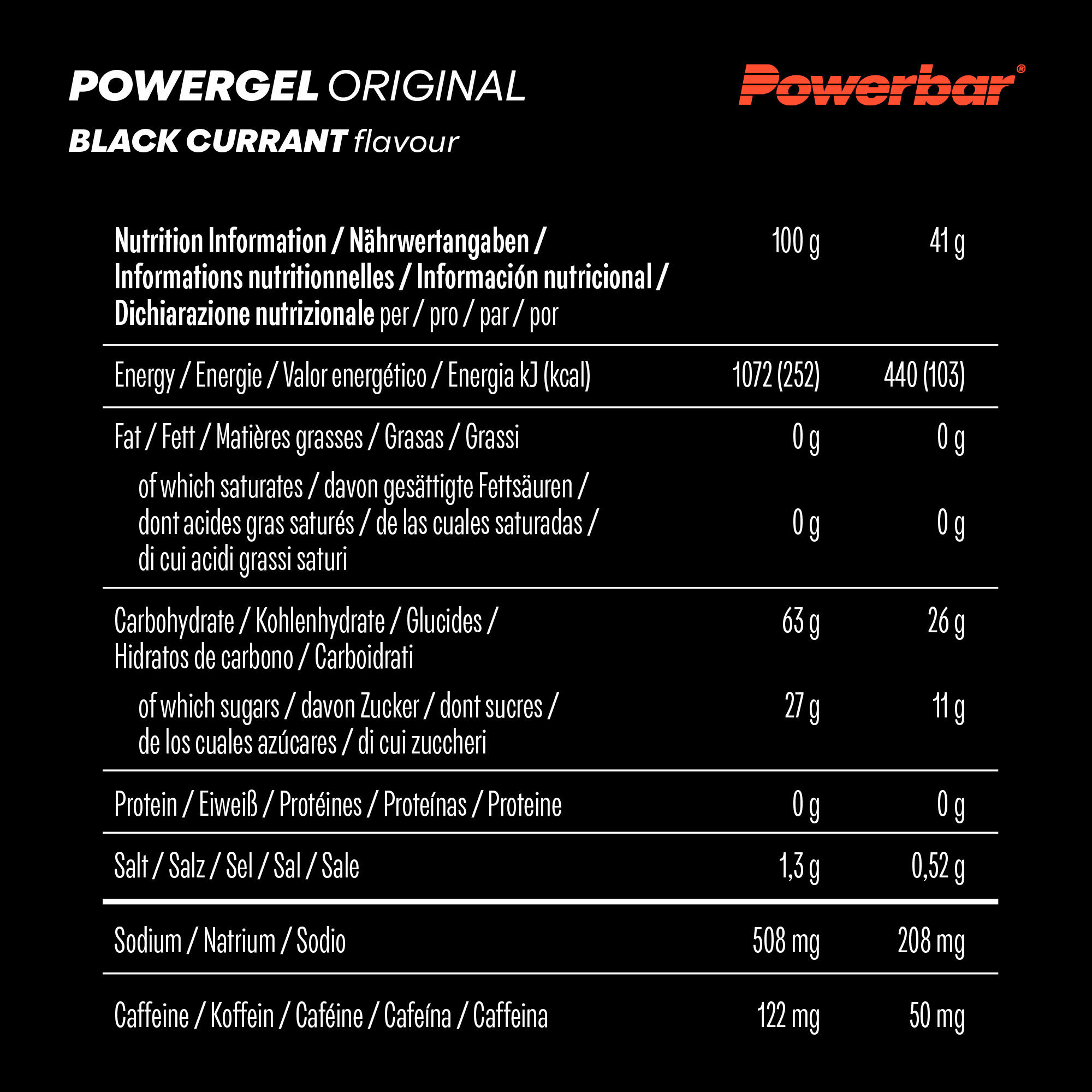 PowerGel Original 41g Powerbar (lot de 24) 6/7