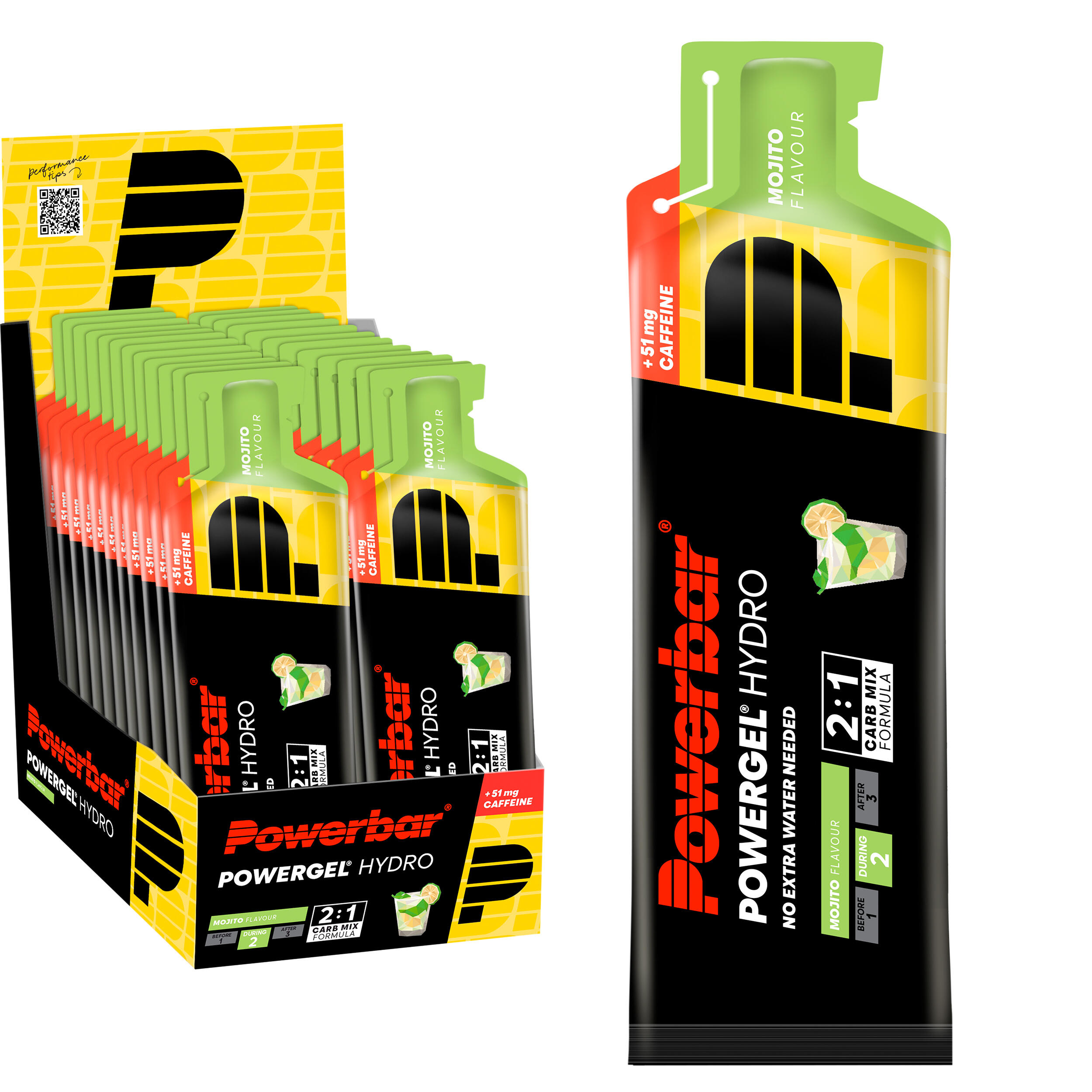 POWERBAR Powerbar PowerGel Hydro (24x67ml) Mojito (with caffeine)